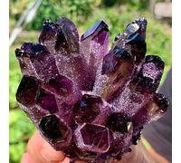 FQHIDMOMX Purple Crystal Cluster Home Office Degaussing Decor Gemstones (Size : 450-500g)