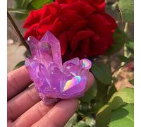 FQHIDMOMX Purple Flame Halo Quartz Crystal Cluster (Size : 5pcs)