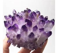 FQHIDMOMX Purple Phantom Crystal Cluster Decoration Home Office Aquarium Gift Ornaments (Size : 350-400g)