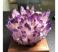 FQHIDMOMX Purple Phantom Crystal Cluster Decoration Home Office Aquarium Gift Ornaments (Size : 600-700g)