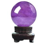 FQHIDMOMX Purple Stone Amethyst Quartz Sphere Pretty Crystal Ball Collection Decoration Gift for Home, ball-45mm