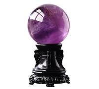 FQHIDMOMX Purple Stone Amethyst Quartz Sphere Pretty Crystal Ball Gift for Home Collection Decoration,40mm