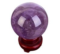 FQHIDMOMX Rare Amethyst Quartz Crystal Sphere Ball Stone Collection Rainbow Home Office Decoration, ball-35mm