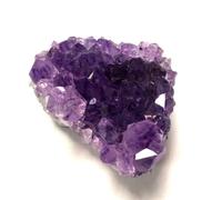 FQHIDMOMX Raw Amethyst Crystal Cluster,Purple Quartz Clusters,Small Stones Rock Geode for Home Decor,170~200g