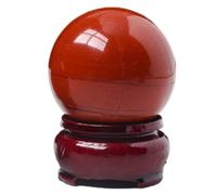 FQHIDMOMX Red Jasper Ball Sphere Gemstone Hand Carved Crystal Altar Devotional Focus Spiritual Cleansing,30mm