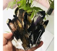 FQHIDMOMX Rock Quartz Crystal Cluster Smoky Home Decoration Gemstone Ornaments (Size : 300-400g)