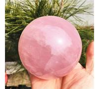 FQHIDMOMX Rose Quartz Crystal Ball Polished Sphere Room Decor Souvenirs Stone Crafts Ornaments (Size : 300-390g)