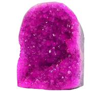 FQHIDMOMX Rose Red Geode Cluster - 300-400g (0.66-0.88 LB) Spiritual Crystal, 5-10cm Office & Home Decor, Cathedral Piece?