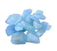 FQHIDMOMX Rough Aquamarine Stones,Blue Raw Crystal Gemstones, Rock for Lovers Beginners Collectors, Gift,100g,3~5cm