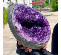 FQHIDMOMX Stone Amethyst Cave Quartz Cluster Crystal(1300-1500g)