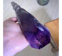 FQHIDMOMX Stone Amethyst Quartz Cluster Crystal Rod Point Scepter Power Gemstone (500-700g)