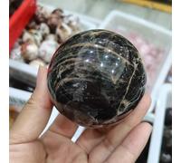 FQHIDMOMX Stone Black Moonstone Crystal Ball Home Office Gift(40-50mm)
