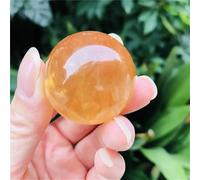 FQHIDMOMX Stone Citrine Calcite Quartz Crystal Ball(1pc)