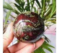 FQHIDMOMX Stone Dragon Bloodstone Crystal Ball Home Decoration Gift