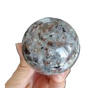 FQHIDMOMX Stone Flame Ball,Quartz Crystal, Divination Ball(Size:310-400g)
