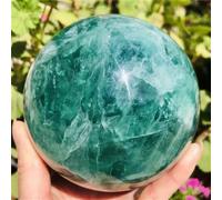 FQHIDMOMX Stone Fluorite Quartz Crystal Ball(9-10cm)