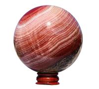 FQHIDMOMX Stone Pork Ball Metaphysical Crystal Sphere Column Home Decor(1100-1200g)