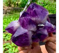 FQHIDMOMX Stone Purple Bone Crystal Cluster Quartz Office Decoration Gift (Size:3.0-3.5kg)