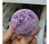 FQHIDMOMX Stone Purple Crystal Ball Polished Decoration