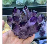 FQHIDMOMX Stone Purple Quartz Crystal Cluster Repair(350-400g)