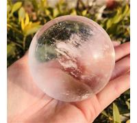 FQHIDMOMX Stone Quartz Crystal Mixed Color Fused Ball Living Room Decoration Gift(White,5-6cm)