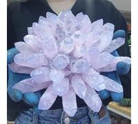 FQHIDMOMX Stone Shallow Crystal Clusters Quartz Home Decor(Size:410-500g)