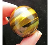 FQHIDMOMX Stone Tiger Eye Quartz Crystal Sphere Ball(Size:M 1pcs)
