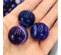 FQHIDMOMX Stone Violet Agate Ball Crystal Home Decoration(2pc)