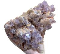 FQHIDMOMX Stone Violet Crystal Cluster Quartz Home Office Gift(Size:900-950g)