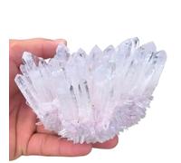 FQHIDMOMX Stone White Crystal Clusters Ornament(Size:10pcs)