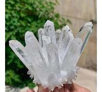 FQHIDMOMX Stone White Magic Quartz Crystal Cluster Home Office Decoration Crafts Gifts(210-280)