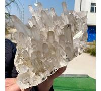FQHIDMOMX Stone White Quartz Crystal Cluster Home Office Desktop Decoration(Size:800-900g)
