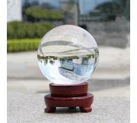 FQHIDMOMX Transparent White Crystal Ball Town House Ornaments Living Room Office Photography Props Transfer Decorative,90mm