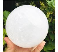 FQHIDMOMX White Calcite Crystal Ball Stone Home Decoration gem Aura Spiritual Ornaments (Size : 5cm)