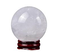 FQHIDMOMX White Crystal Ball, Pure, Non-Transparent, Porch, Home Feng Shui Crafts, Artistic Style,17cm
