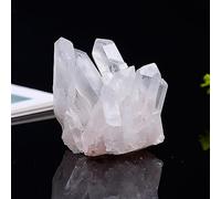 FQHIDMOMX White Crystal Cluster Quartz Health Stone Raw Point Home Decor Crystals Ornaments (Size : 200-250g)