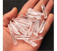 FQHIDMOMX White Crystal Point Wand Stone Raw Column Rock Home Decor DIY Jewelry Design Ornaments (Size : 100g)