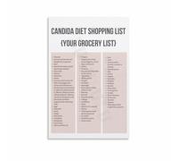 FQHIDMOMX Whole Foods Pantry List Chart Healthy Eating Poster Wall-Art for Kitchen Decor Home Living Room Bedroom(Unframed,16x24inch(40x60cm))
