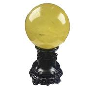 FQHIDMOMX Yellow Crystal Ball Sphere Balls for Witchcraft and Decorative - Crystals and Stones Beginners Gift,50mm