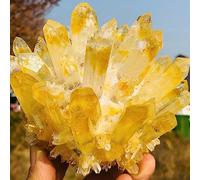FQHIDMOMX Yellow Phantom Quartz Crystal Cluster Ornaments (Size : 500-550g)