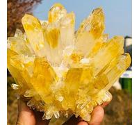 FQHIDMOMX Yellow Tibetan Quartz Crystal Cluster Ornaments (Size : 900-1000g)