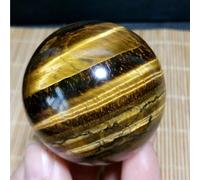 FQHIDMOMX Yellow Tiger’Eye Crystal Ball Quartz Ornaments