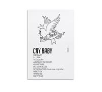 FQHTCUXPC Crybaby by Lil Peep - Póster de lienzo para colgar en el hogar, bar, decoración de pared interior, estilo sin marco, 60 x 90 cm