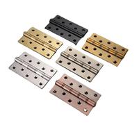 FQJYXWEWL 4" 5 Inches Door Butt Hinges Hardware Accessories 304 Stainless Steel Flat Hinge 2Pcs(4 Brushed Silver)
