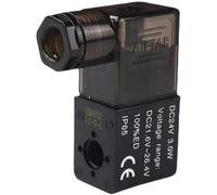 FQJYXWEWL Pieza eléctrica AC 220V 6.0VA 50/60Hz Bobina de válvula solenoide neumática 4V210 DC 12V/24V AC 24V/36V/110V/220V/380V Bobina(380V)