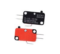 FQJYXWEWL Piezas de Repuesto Botón de Interruptor de Encendido 5 unids/Lote 250 V 16 A Puerta Arcade Cherry Pulsador Horno microondas SPDT 1 NO 1 NC Micro Interruptor V-15-1C25