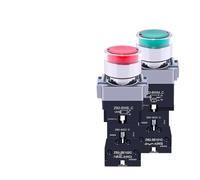 FQJYXWEWL Pulsador Luminoso autoblocante 24V XB2BW33B1CA AC220V | Pulsador luminoso autoblocante AC/DC24V/AC220V verde/rojo/blanco/amarillo/azul 1NO/2NO/1NO1NC/1NC/2NC