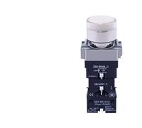 FQJYXWEWL Pulsador Luminoso de Auto-Bloqueo 24V 220V 1NO 1NC ZB2-BZ21C | Disponible en verde, rojo, amarillo, blanco, azul. Pulsador autoblocante, 1NO/1NC, 24V/220V.