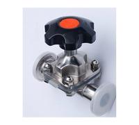 FQJYXWEWL Válvula de diafragma SUS316 de Carga rápida con Triple Abrazadera, Paso Directo, Manual, de Grado alimenticio, DN15-DN50(DN40)