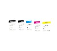 FQkBEX Cartucho de Tinta Recargable con Chips permanentes compatibles con TM-200 TM-205 TM-300 TM-305 GP200 GP300 Impresora 130ML Juego de 5 Colores